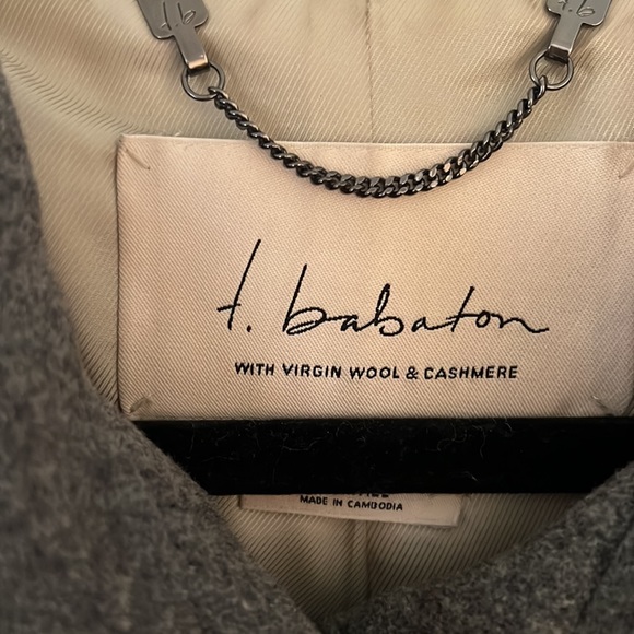 Talula Babaton wool jacket with hood size xsmall, grey - Picture 3 of 4